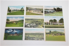 Twenty-Four (24) Antique & Unique North Carolina Golf Postcards