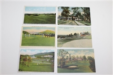 Twenty-Four (24) Antique & Unique North Carolina Golf Postcards