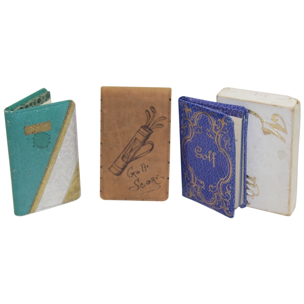 Circa 1900-1920s Three Unused Covered Golf Score Pads