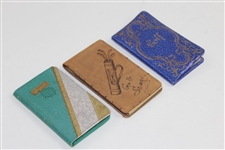 Circa 1900-1920s Three Unused Covered Golf Score Pads