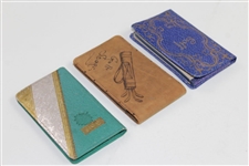 Circa 1900-1920s Three Unused Covered Golf Score Pads