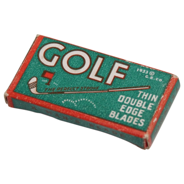 1933 Golf: The Perfect Stroke Golf Blade Co. Thin Double Edge Blades in Original Box