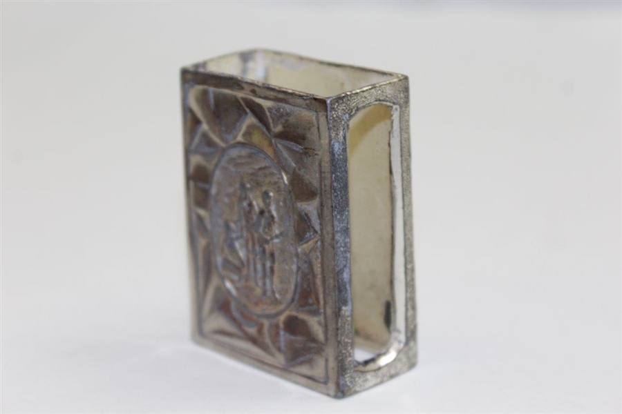 Art Deco Silver Matchbox Holder