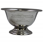 1934 Baltimore Country Club Invitational Tournament Sterling Consolation Fourth Sixteen Bowl