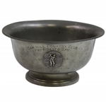 1940 Presidents Day at Oak Hill Country Club 2nd Division 2nd Net Pewter Bowl