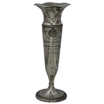 1930 Claremont Country Club Sterling Silver 12" Engraved Fluted Vase Trophy 2nd Flight Won by S.N. Forsman