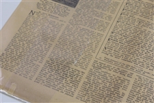 '9 Holes in 30 with Ouimet, Stroke for Stroke' 1931 US Am Newspaper Article Sheet by Alex Morrison