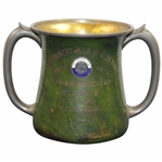1912 The Country Club of Glen Ridge Spring Handicap 2-Handled Green with Gilded Interior Mug
