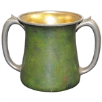 1912 The Country Club of Glen Ridge Spring Handicap 2-Handled Green with Gilded Interior Mug