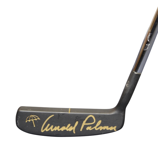 Arnold Palmer Signed Arnold Palmer Face of P-101 Black Matte Putter - Signed in Gold JSA ALOA