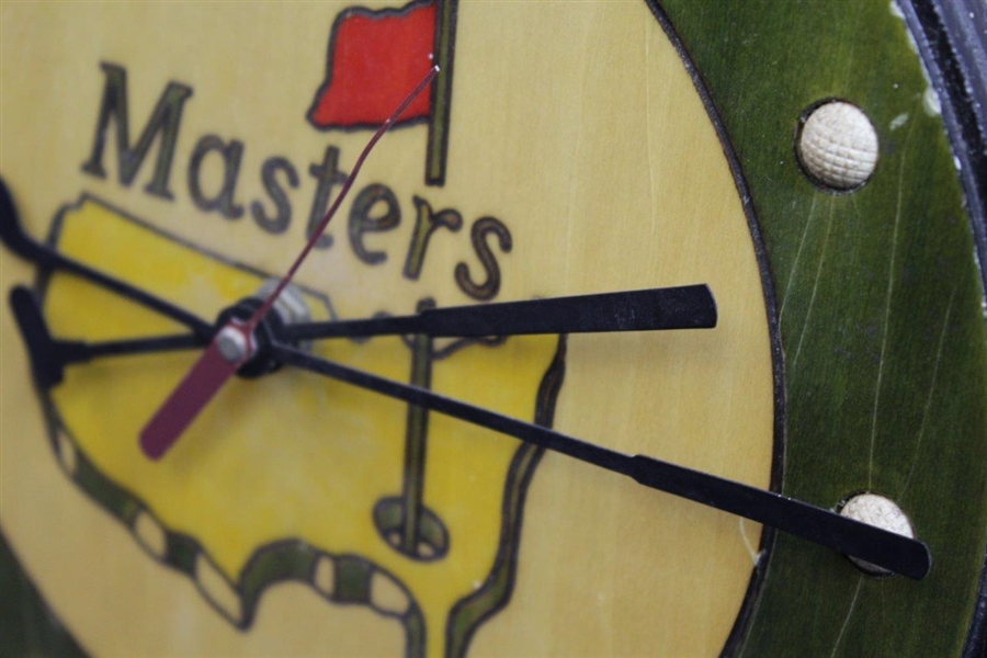 Classic Masters Tournament Logo Circular Wood Clock - Wow
