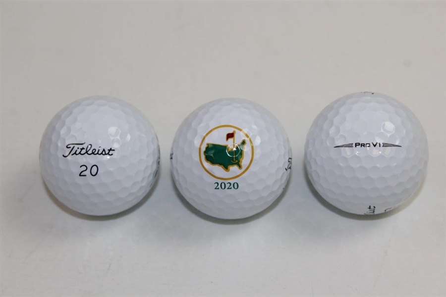 2020 Masters Tournament Berckmans Place Titleist ProV1 1934-2020 Dozen Logo Golf Balls in Original Box