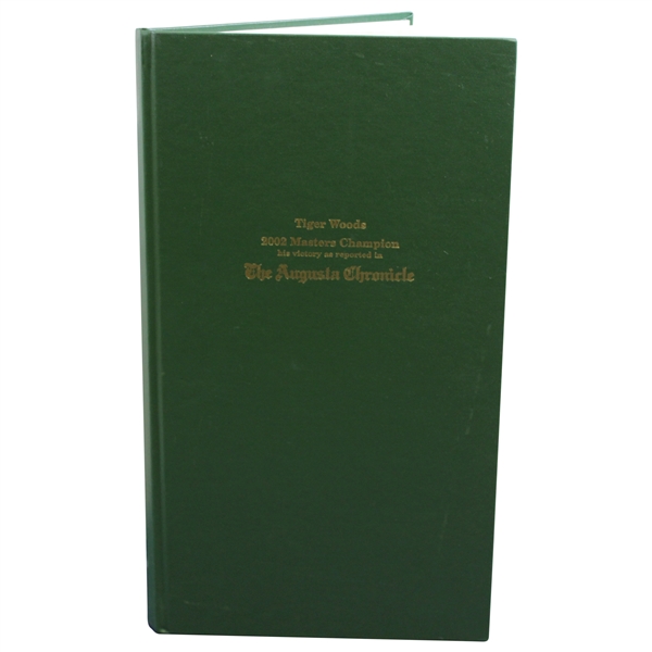 Tiger Woods 2002 Masters Champion as Reported in The Augusta Chronicle - Oversize Hardbound