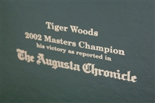 Tiger Woods 2002 Masters Champion as Reported in The Augusta Chronicle - Oversize Hardbound