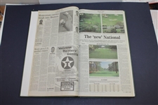 Tiger Woods 2002 Masters Champion as Reported in The Augusta Chronicle - Oversize Hardbound