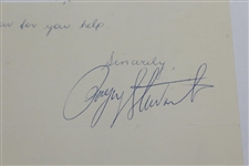 Payne Stewart Signed 1987 Letter Confirming Where MASTERS Winnings Go JSA ALOA