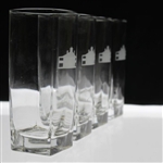 Set of Four (4) Augusta National Golf Club Clubhouse Logo Water Glasses