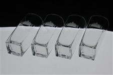 Set of Four (4) Augusta National Golf Club Clubhouse Logo Water Glasses