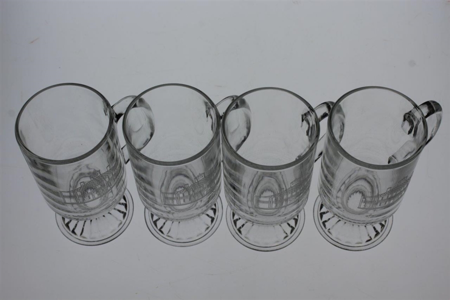 Set of Four (4) Augusta National Golf Club Clubhouse Logo Coffee Glasses