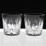Pair of Augusta National Golf Club Map Logo Rocks Glasses