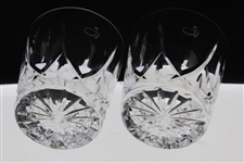 Pair of Augusta National Golf Club Map Logo Rocks Glasses