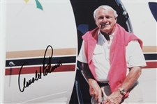 Arnold Palmer Signed 8x10 Photo About to Board His Plane JSA ALOA