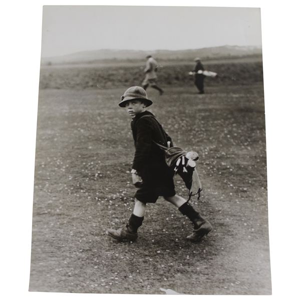 Caddy at OPEN Championship at Muirfield Illustrations Bureau Press Photo - Victor Forbin Collection