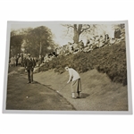 Molly Gourlay Hits Out of Bunker at Stoke Poges Daily The Times Press Photo - Victor Forbin Collection