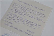 'Billy Graham On The King's Course' Gleneagles Associated Press Photo