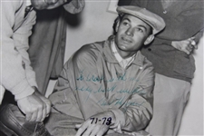 Ben Hogan & Gene Sarazen Signed 1942 Greensboro Photo to Rod Munday JSA ALOA