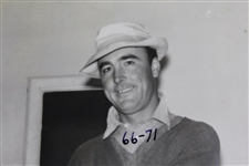 Ben Hogan & Gene Sarazen Signed 1942 Greensboro Photo to Rod Munday JSA ALOA