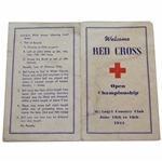 1942 Red Cross Open Championship at Wykagyl Country Club Used Scorecard
