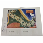 Henry Cotton & others Signed St. Andrews Old Course Map JSA ALOA