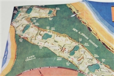 Henry Cotton & others Signed St. Andrews Old Course Map JSA ALOA
