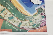 Henry Cotton & others Signed St. Andrews Old Course Map JSA ALOA