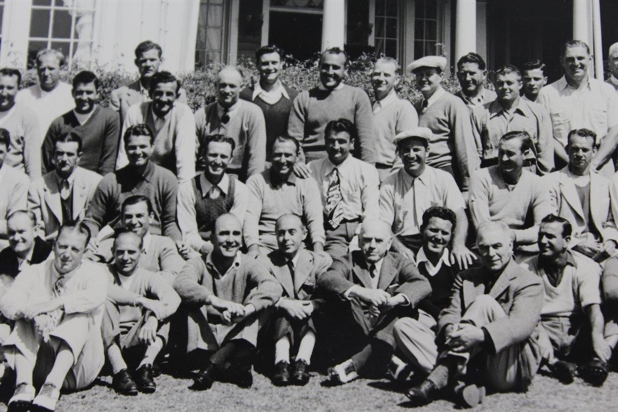 1946 Pro-Amateur Aiken S.C. Tournament Field 'Freudy Photos' Photo with Golf Legends - Rod Munday Collection