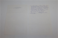 Jack Fleck Signed 1978 2pg Handwritten Letter to Rod Munday - Rod Munday Collection JSA ALOA