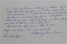 Jack Fleck Signed 1978 2pg Handwritten Letter to Rod Munday - Rod Munday Collection JSA ALOA