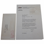 Ben Hogan Signed 1976 Letter to Rod Munday with Building Golf Course Content - Rod Munday Collection JSA ALOA