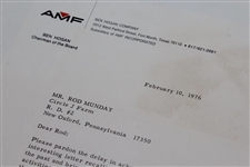 Ben Hogan Signed 1976 Letter to Rod Munday with Building Golf Course Content - Rod Munday Collection JSA ALOA
