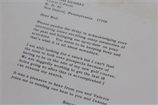 Ben Hogan Signed 1976 Letter to Rod Munday with Building Golf Course Content - Rod Munday Collection JSA ALOA