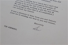 Ben Hogan Signed 1976 Letter to Rod Munday with Building Golf Course Content - Rod Munday Collection JSA ALOA
