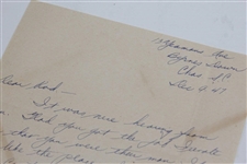 Henry 'H.G.' Picard Signed Letter to Rod Munday Pick - Rod Munday Collection JSA ALOA