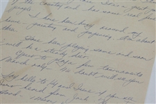 Henry 'H.G.' Picard Signed Letter to Rod Munday Pick - Rod Munday Collection JSA ALOA