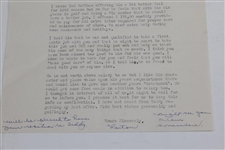 Horton Smith Signed 1948 Letter to Rod Munday - Rod Munday Collection JSA ALOA