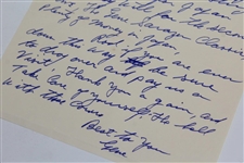 Gene Sarazen Signed 1978 Handwritten Letter to Rod Munday - Rod Munday Collection JSA ALOA