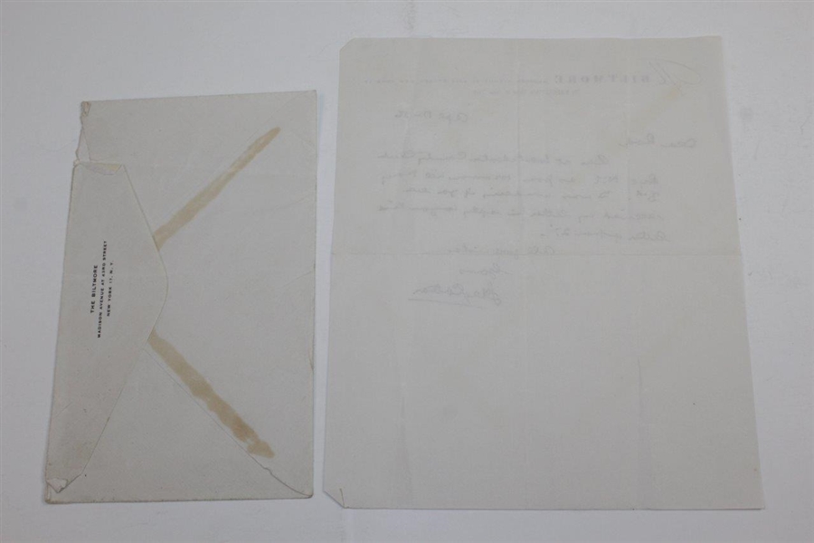 Henry Cotton Signed 1956 Handwritten Letter to Rod Munday - Rod Munday Collection JSA ALOA