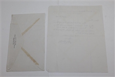Henry Cotton Signed 1956 Handwritten Letter to Rod Munday - Rod Munday Collection JSA ALOA