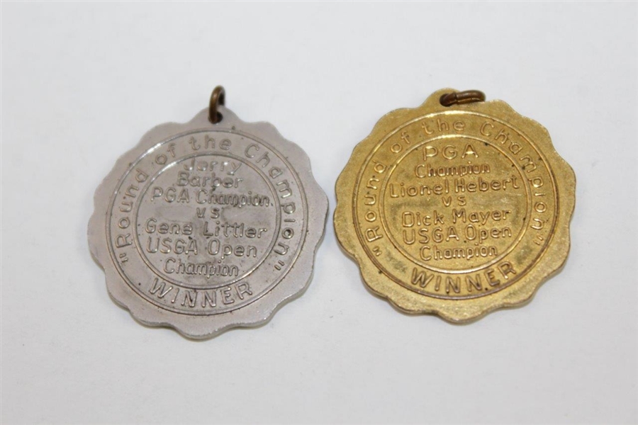 1958 & 1962 PGA National Golf Day Round of the Champion Winner Medals - Rod Munday Collection