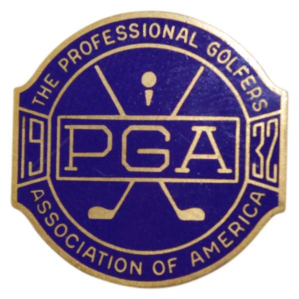 Rod Mundays 1932 PGA Championship at Keller GC Contestant Badge - Olin Dutra Winner
